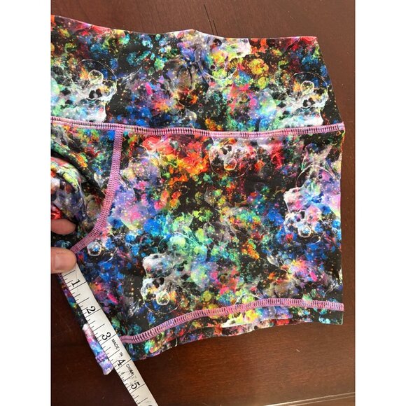 Peachy Athletic NWT Peach Perfect Galaxy Print Booty CrossFit Shorts Size Medium - Picture 10 of 12